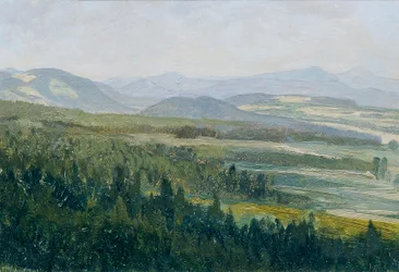 Monti boemi (dalla cartella "16 vedute di paesaggi cechi 