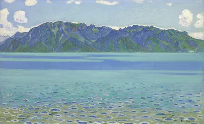 Le Grammont, di Hodler, Ferdinand (1853-1918). Olio su tela