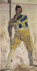 Guerriero con alabarda, c. 1898