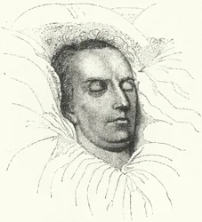 Il poeta e drammaturgo tedesco Friedrich Schiller sul letto di morte