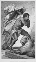 Cleopatra portata nel palazzo, XIX secolo