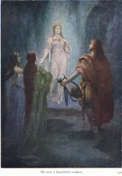 Vide una bella donna, illustrazione da The Stories of Wagners Operas