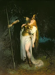 Wotan che saluta Brunilde, 1908