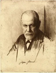 Ritratto di Sigmund Freud 1856-1939, 1926