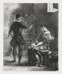 Amleto: Amleto e Ofelia, 1834