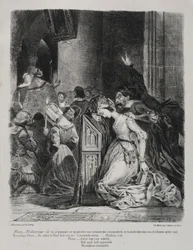 Illustrazioni per Faust: Margherita in chiesa