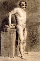 Figura accademica maschile, probabilmente polacca, in piedi