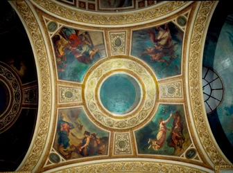 Poesia: Ovidio tra i barbari, Alessandro e i poemi di Omero, educazione di Achille, il poeta greco Esiodo e la musa (dettaglio)