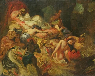 Studio per La morte di Sardanapalo, prima del 1827