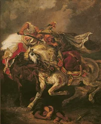 La battaglia di Giaour e Hassan, dopo il poema di Byron, 