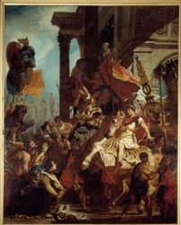 La giustizia di Traiano - Illustrazione del Purgatorio nella Divina Commedia di Dante Alighieri