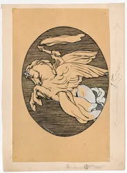 Musa su Pegaso, emblema del Teatro "Lutnia" a Vilnius