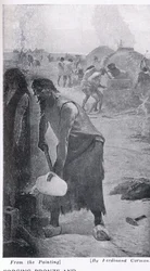 Forgiatura di bronzo e ferro, illustrazione da 