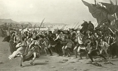 I vincitori di Salamina (incisione)