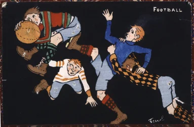 Calcio, inizio XX secolo (illustrazione)