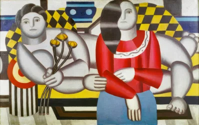 "Femme tenant des fleurs" (Donna con fiori)