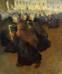 Processione notturna in Bretagna