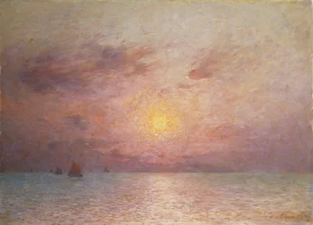 Navigando sul mare, sera