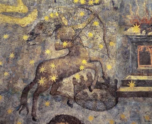 Periodo gotico. Cupola dello Zodiaco (1485) di Fernando Gallego (1440-1507). XV secolo. Affreschi. Decorano la biblioteca dell