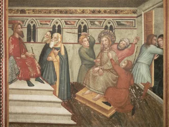 La flagellazione di Cristo davanti a Ponzio Pilato