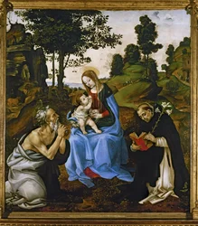 La Madonna e i santi Girolamo e Francesco d