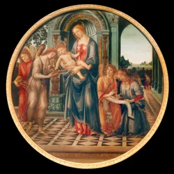 Maria con bambino, angeli e Giovanni Battista