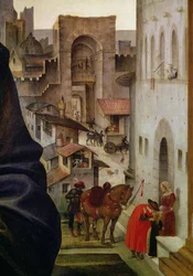 Pala Nerli, (dettaglio della porta di San Frediano a Firenze)