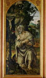 San Girolamo penitente (dipinto su tavola)