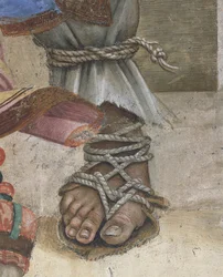 San Giovanni Evangelista resuscita Drusiana di Filippino Lippi (dettaglio)