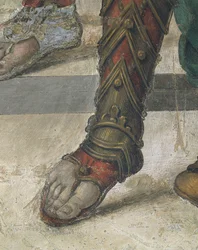 San Filippo che scaccia il drago dal tempio di Ieropoli di Filippino Lippi, (dettaglio)