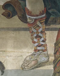 San Filippo che scaccia il drago dal tempio di Ieropoli, (dettaglio)