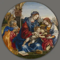 La Sacra Famiglia con San Giovanni Battista e Santa Margherita, c. 1495