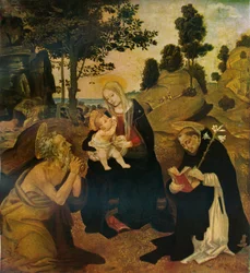 La Vergine e il Bambino con i santi Girolamo e Domenico, c. 1485, 1911