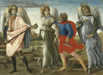 Tre arcangeli con il giovane Tobia, 1477-78