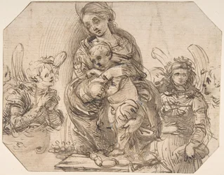 Vergine e Bambino assistiti da angeli