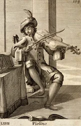 Uomo che suona il violino