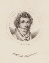 Ritratto di Niccolò Paganini 1782-1840, 1840