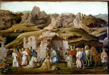 Adorazione dei Magi. 1480 ca. (Olio e tempera su legno)