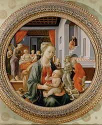 Madonna con bambino; scene della vita di Sant