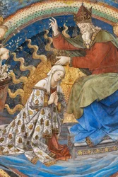 La Vergine Maria e Dio, dettaglio dell