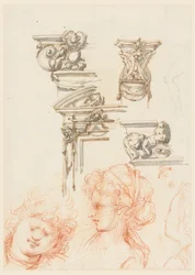 Dettagli Architettonici e Tre Teste