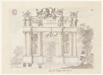 Porta in un muro di giardino