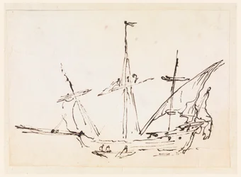 Disegno, Una nave a vela, 1770-1800