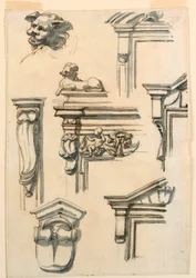 Disegno, studi di architettura, 1750-75