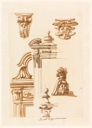 Disegno, studi di architettura, 1750-90