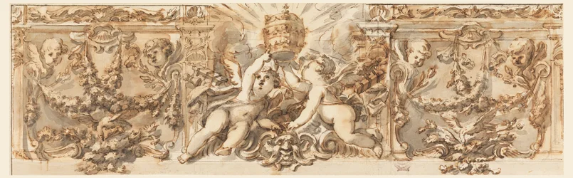 Disegno, decorazione di un fregio, 1770 ca.