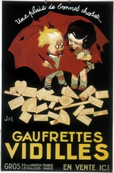 Pubblicità francese per Wafer Vidilles (poster)