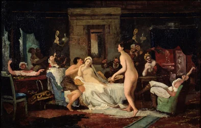 Festa della vigilia di nozze in un bagno, 1885
