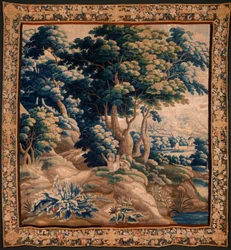 Arazzo fiammingo. Cosiddetto Verdure. Atelier di Oudenaarde. 332x318cm. Inv 00021. XVII secolo.