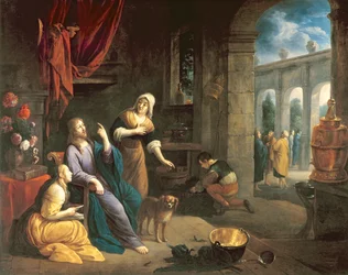 Gesù a casa di Marta e Maria